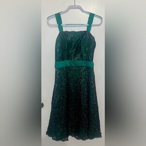 Alexia Designs Green Lace Dress